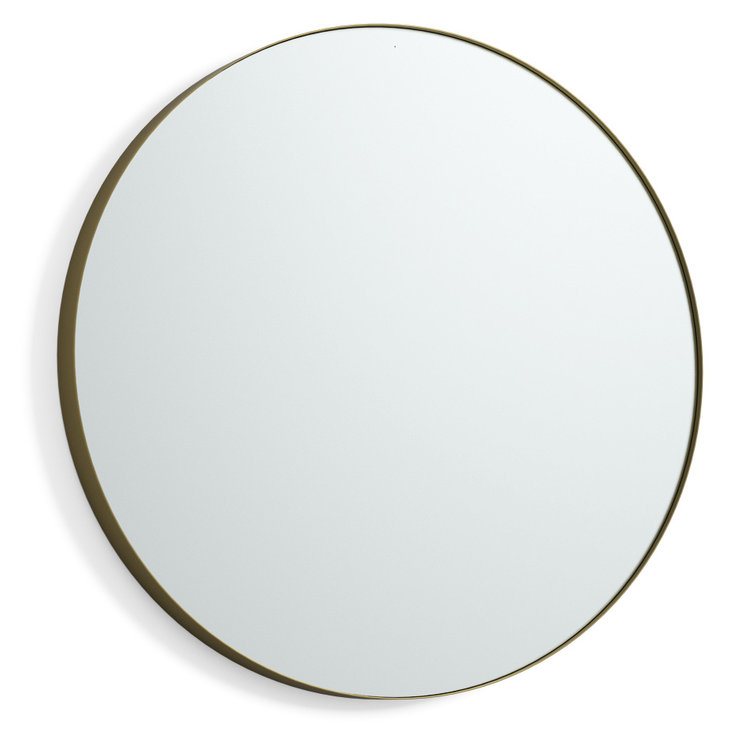 De Soto Metal Wall Mirror, Gold Matt