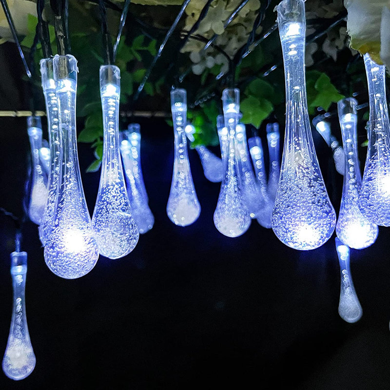 Guirlande de 30 lumières DEL Rosiclare, Blanc