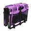 Chariot utilitaire pliable IMNNY avec porte-gobelets - Wagon pliable robuste de camping et de camping avec capacité de 360 lb, mauve-126257618