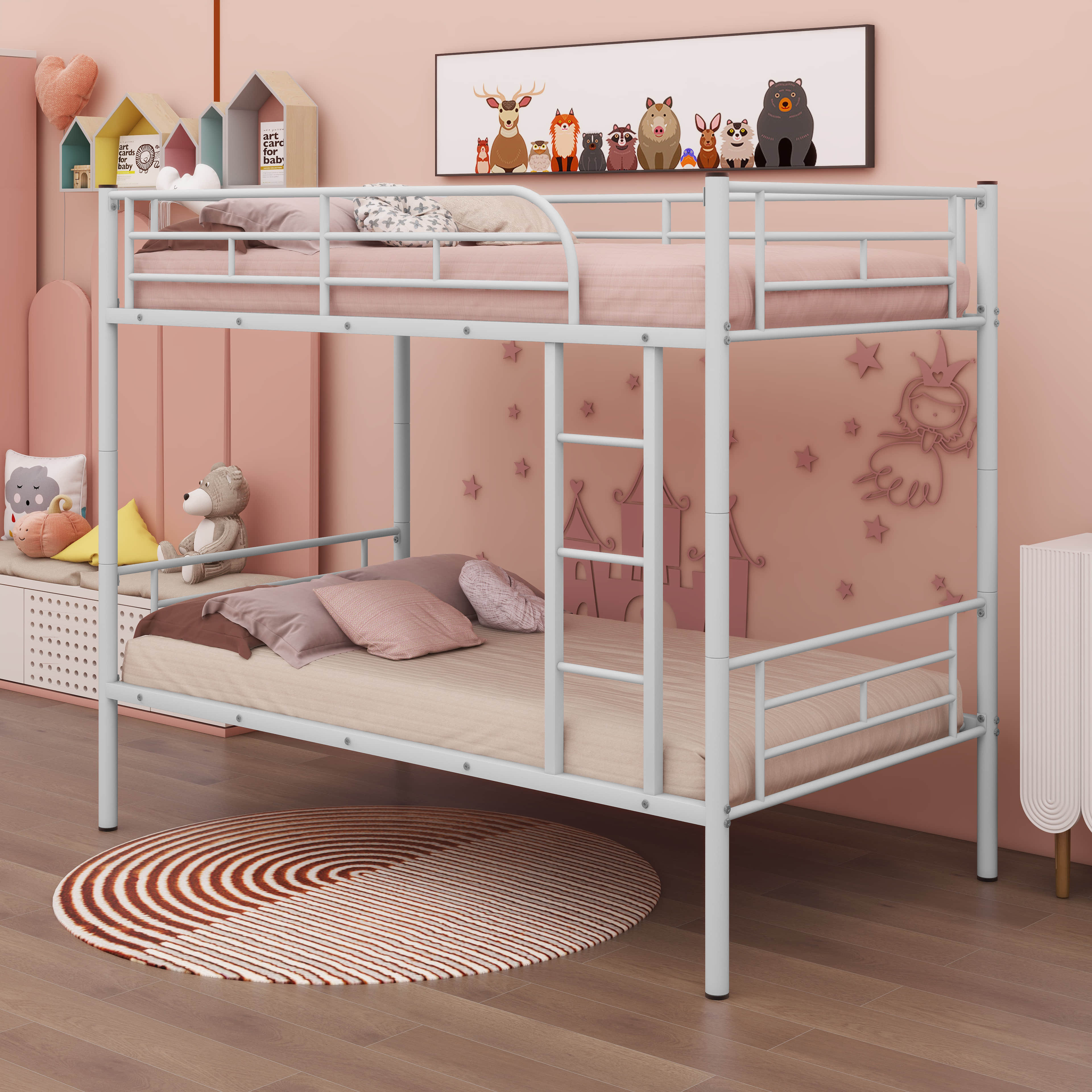 Isabelle & Max™ Twin Over Twin Metal Bunk Bed - Wayfair Canada