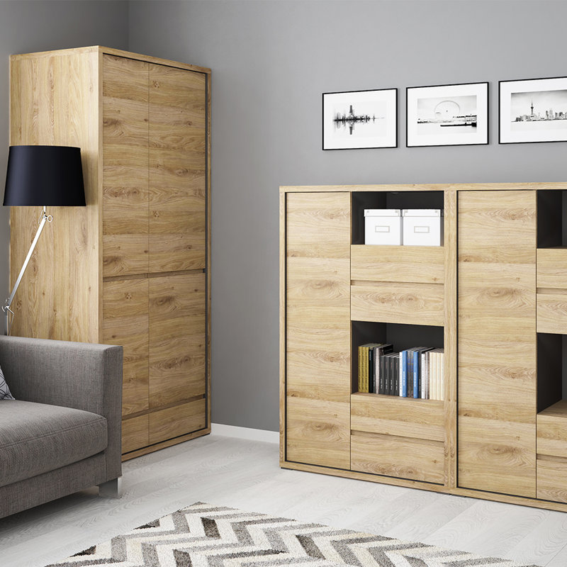 Tyle 2 Door Manufactured Wood Wardrobe