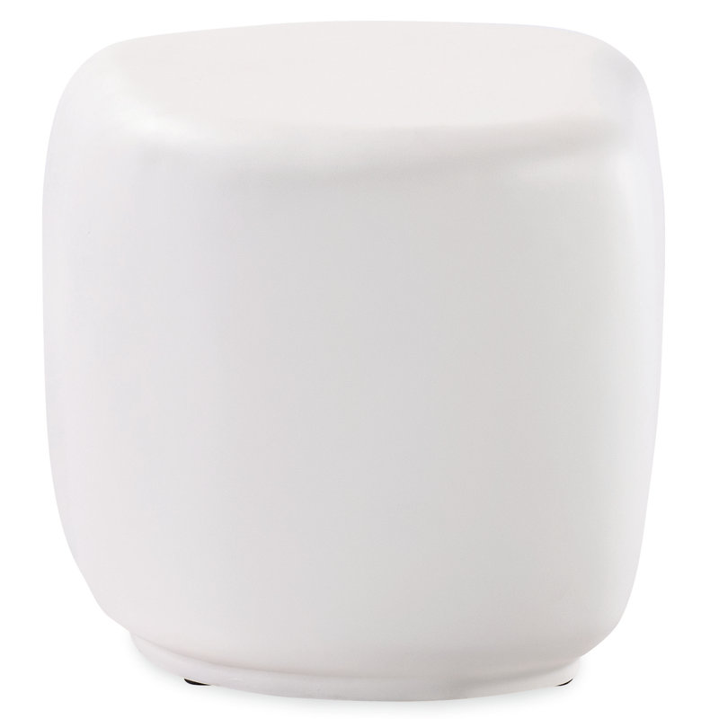 Bazaar Outdoor Free Form Side Table, White