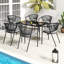 Chaise de patio empilable avec coussin Adila-138645570
