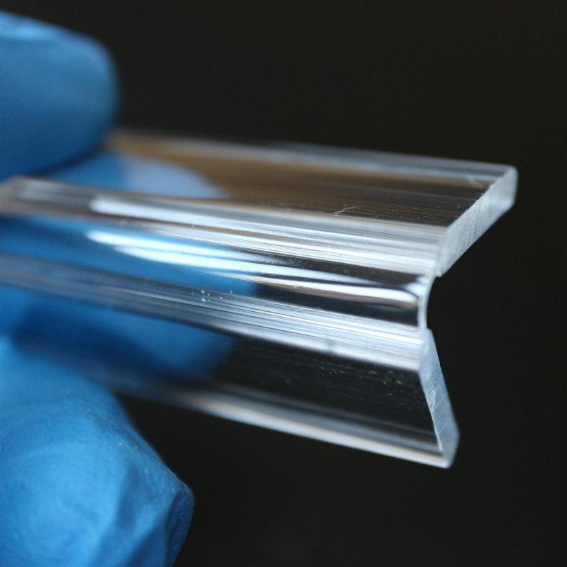 50mm Low Profile Flex Hinges, Flexible Living Hinges, Plexiglass, Transparent