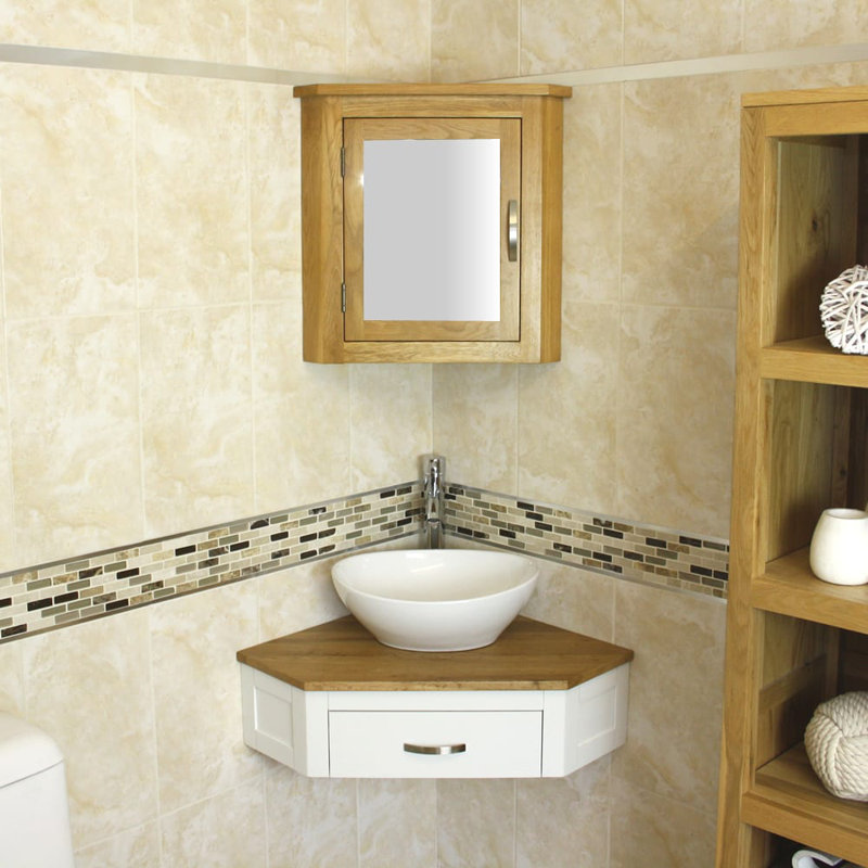 Giovani 550mm Single Bathroom Vanity with Vessel Ceramic Basin, White