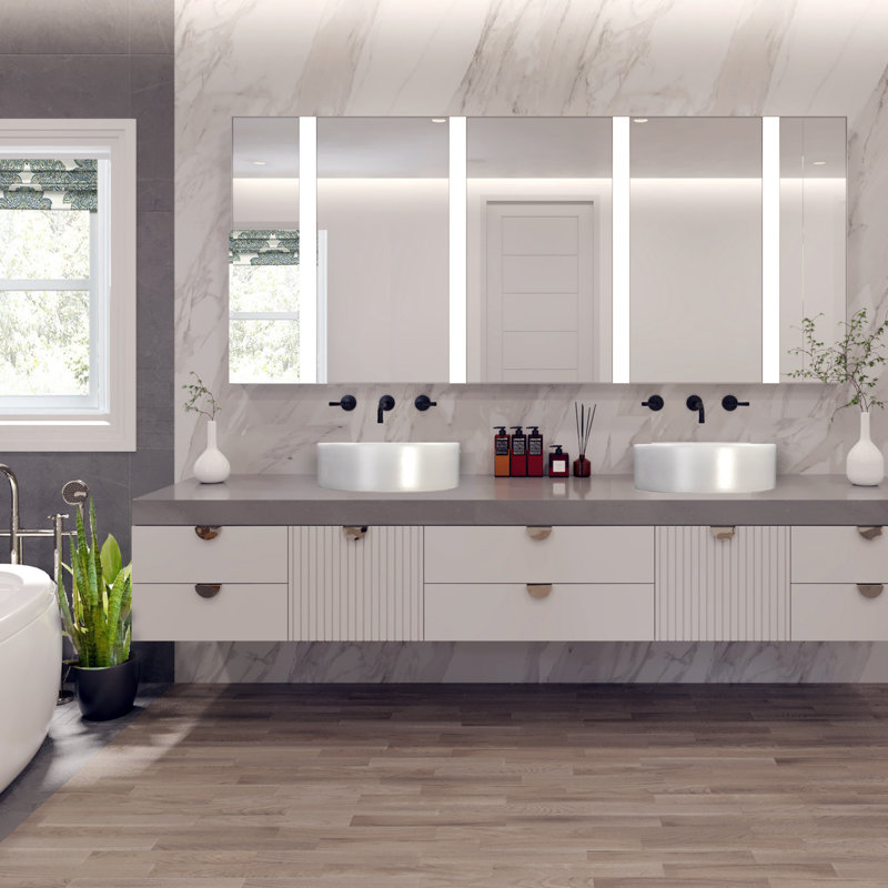 Regatta Poured Circular Vessel Bathroom Sink, Matte White