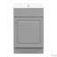 Meuble-lavabo de 20 po avec lavabo, meuble-lavabo avec tablette de porte et tablette réglable-925167163
