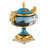 Classic & Elegant 15 Inch Cherub Porcelain and Bronze Jar with Ornate Handle for Home, Room Decor
