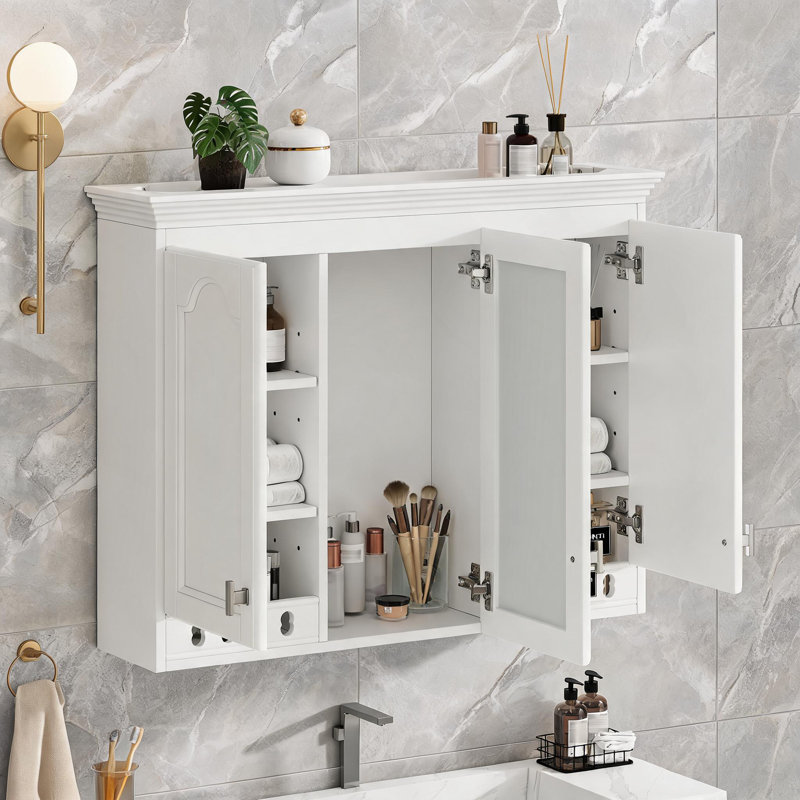 Armoire murale 35 po, White