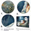 Blue Childity Haven Nursery I - Art mural pour chambre de bébé-995916384-995916385