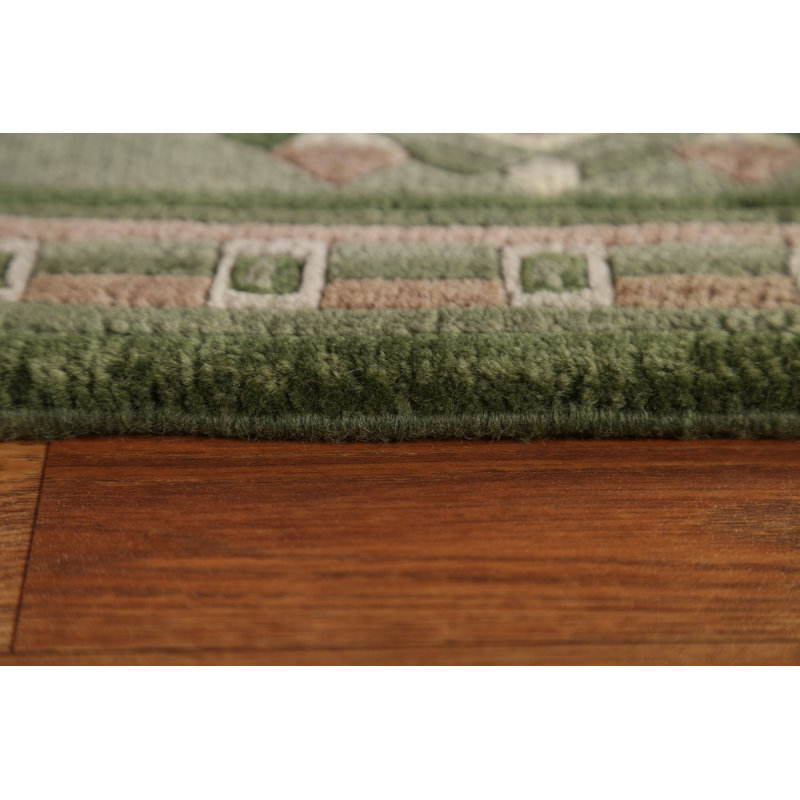 Tapis oriental en laine népalais noué à la main 3 pi 10 po x 5 pi 7 po