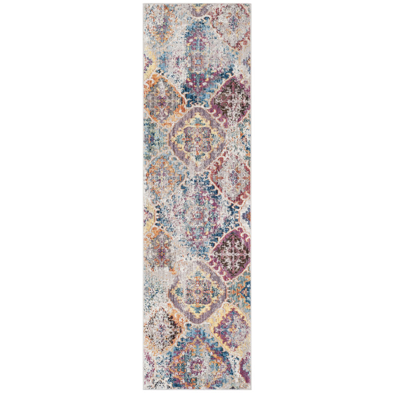 Taina Damask Hand Woven Area Rug, Runner 69 x 244 cm