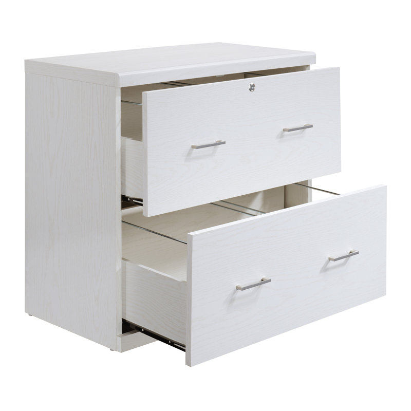 30'' Wide 2 -Drawer File Cabinet, White