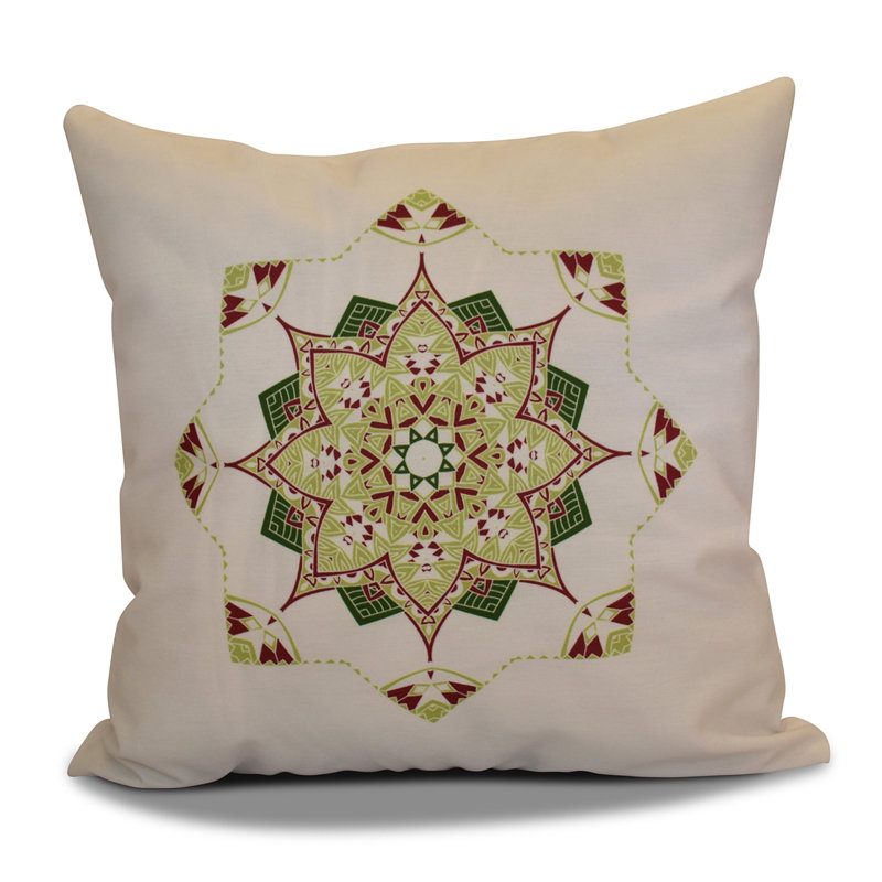 Housse de coussin d'extérieur carré Jump for Joy, H 20 po x l 20 po, Canneberge