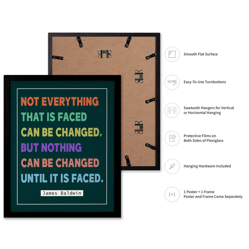 Rien ne peut être changé, 24"H x 32"W, Poster, Black Framed