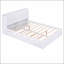 Lit plateforme durable en bois de pin massif avec tablettes coulissantes et lit gigogne pour une organisation polyvalente dans la chambre à coucher-1480035395