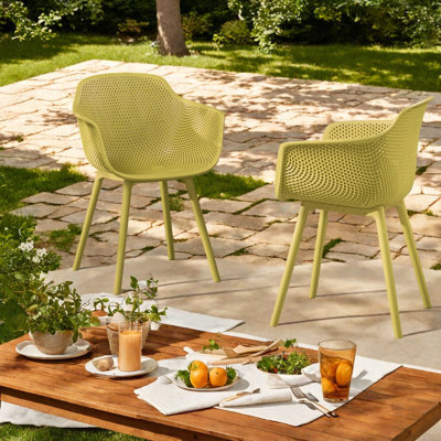 Chaises de patio résistantes aux intempéries, style moderne Pe pour les repas à domicile