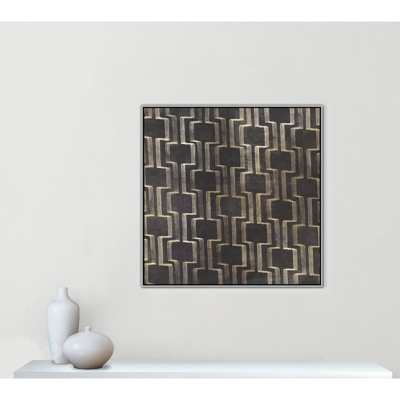 Symphony Collection " Symphony In Motion I - Square Version " by Emma Peal, Silver, 41.5" H x 41.5" W