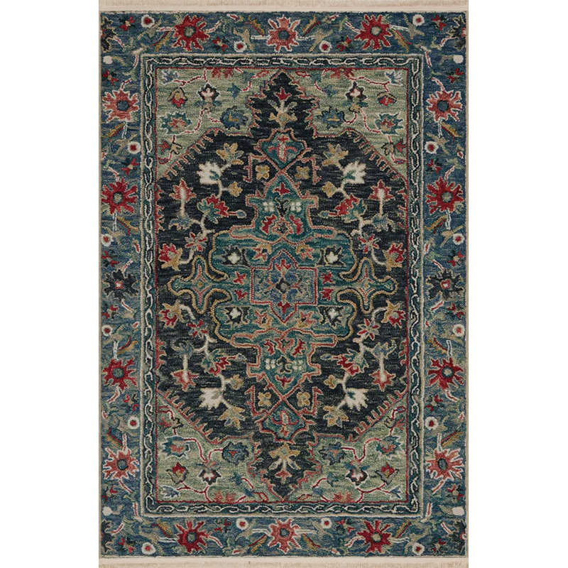 Tapis rectangulaire Vittorina, Tapis de couloir 2 pi 8 po x 7 pi 11 po