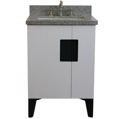 25'' Single Bathroom Vanity with Granite Top