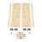 35.4X27.5” Solid Wood Swing Door