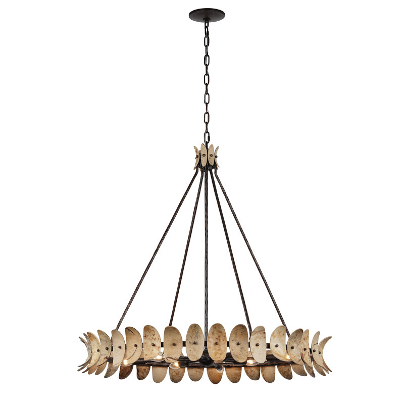 Lustre fantaisie à intensité variable 8 lumières Monarch
