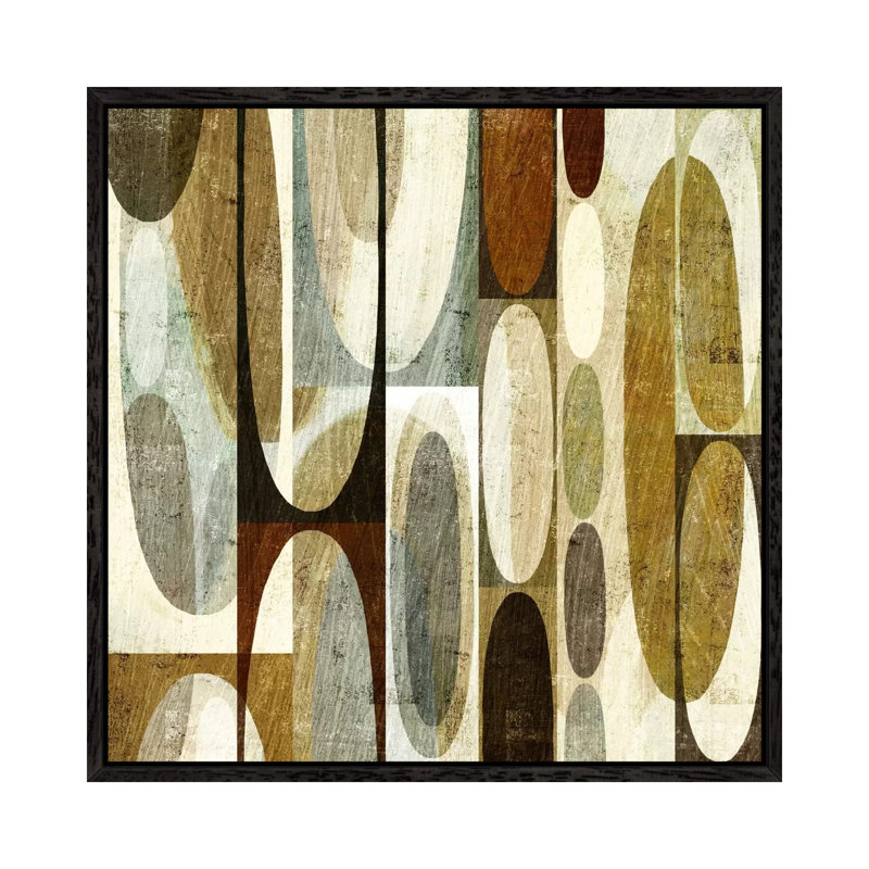 Mod Pods 1 Piece Wall Art on Canvas, 66.04 cm H x 66.04 cm W, Black Floater Framed