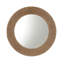 Miroir mural rond en corde de jute naturelle 26 po