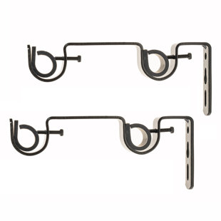 Adaptable Double Curtain Rod Mounting Bracket (pair)