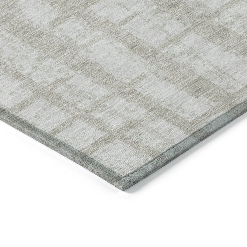 Malek Washable Striped Indoor / Outdoor Rug, Rectangle 10' x 14'
