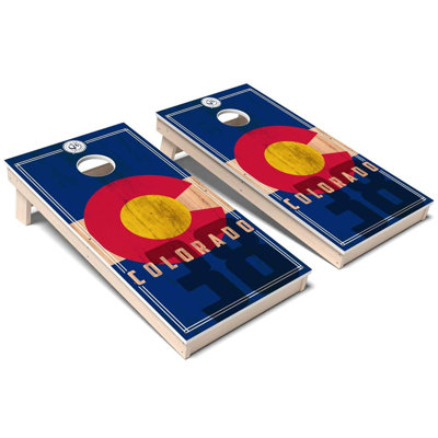 Colorado State Flag 2.0 All-Weather Composite Cornhole Board Set