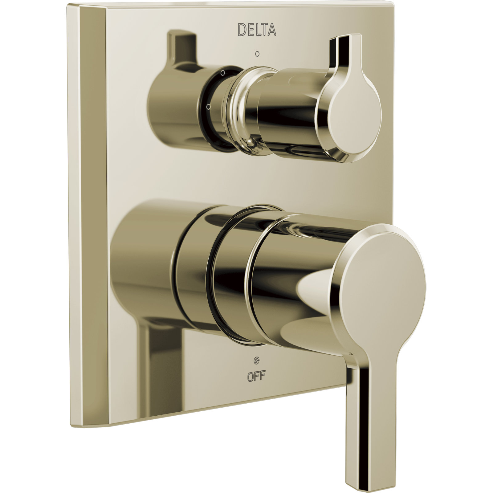 Pivotal Shower Surface Mount Kit, Lumicoat Polished Nickel