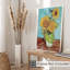 Floral avec vase de Van Gogh avec trois tournesols, 1888, reproduction d'art classique sans cadre
