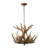 Dimitri 6-Light Brown Antler Chandelier