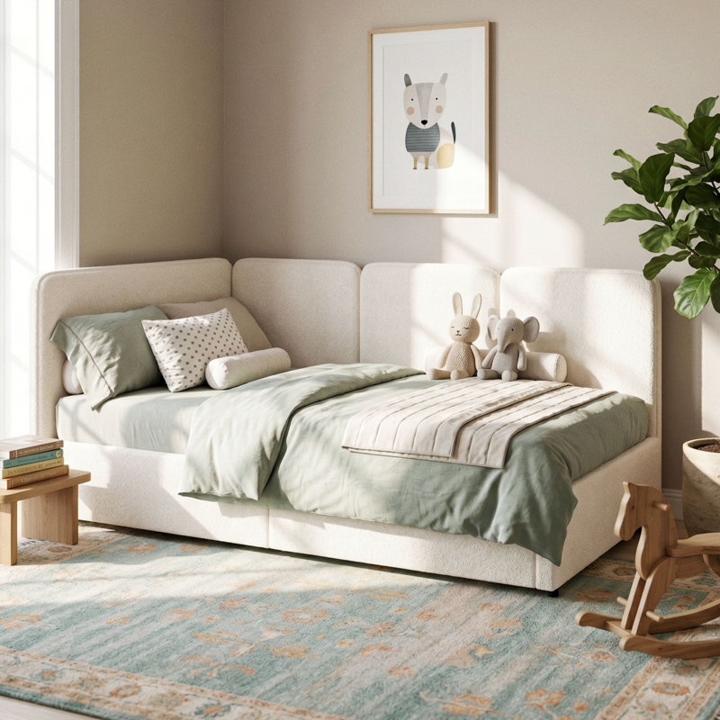 Metal Daybed, White