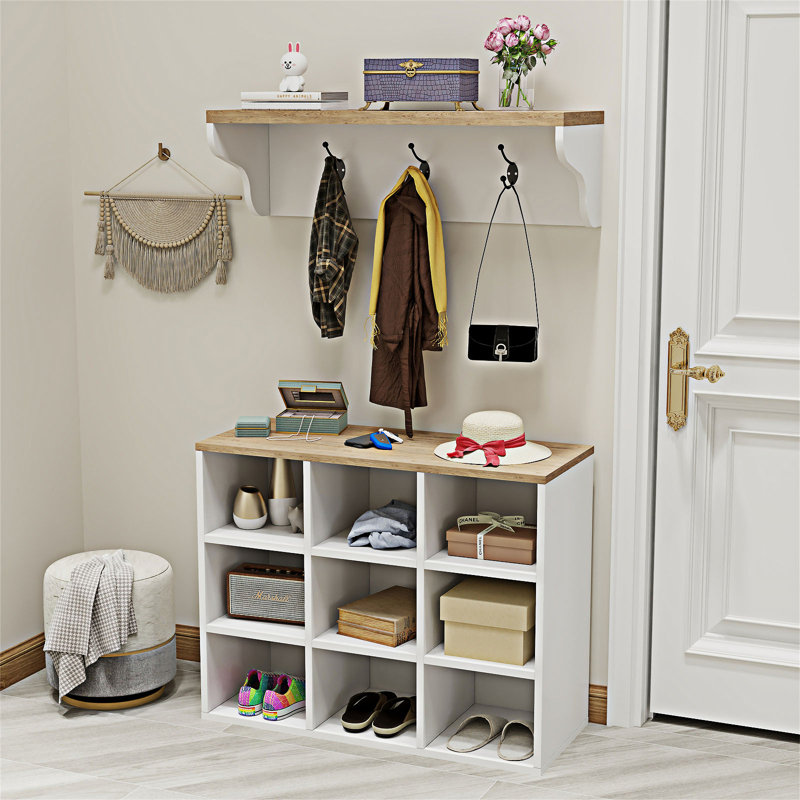 Hall Tree Shoe Bench with Storage