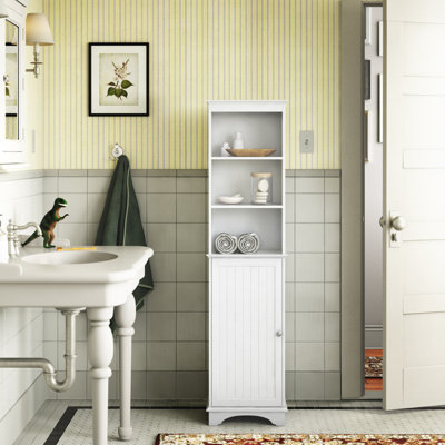 Armoire de salle de bain autoportante Keean H 11,8 po x l 59,94 po