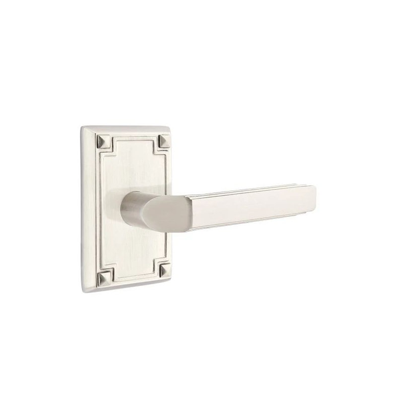 Privacy Door Lever with Square Rosette