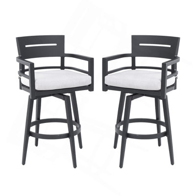 Chaises de bar pivotantes 2 pièces Modern Modern