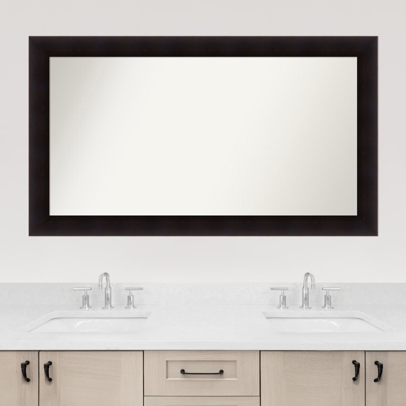 Miroir mural Jillissa, Rectangle, Noir, 29,75 po x 51,75 po