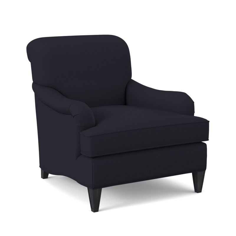 Bristol Upholstered Armchair, Vintage Ebony, Venice Navy