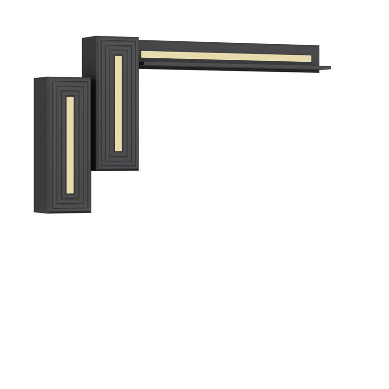 Locelso Floating Shelf, Grey