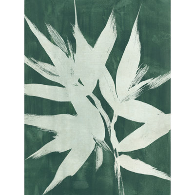 Tayeko Water Palm Fossil III by June Erica Vess - Wrapped Canvas Print
