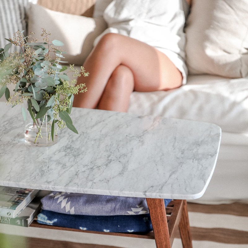 Table basse avec rangement Roseleaf, Noyer