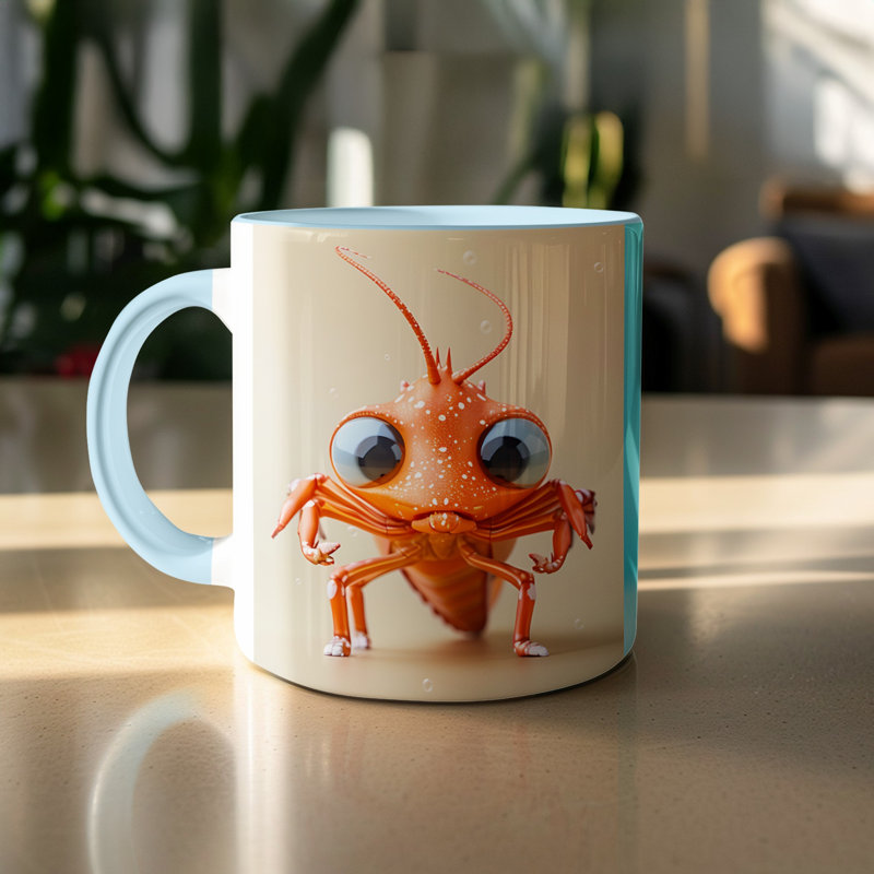 Ceramic Coffee Mug, Light Blue