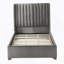 Lit simple gris foncé
