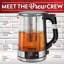 Gourmia 1.7 Litre Electric Glass Kettle With Removable Infuser And Keep Warm