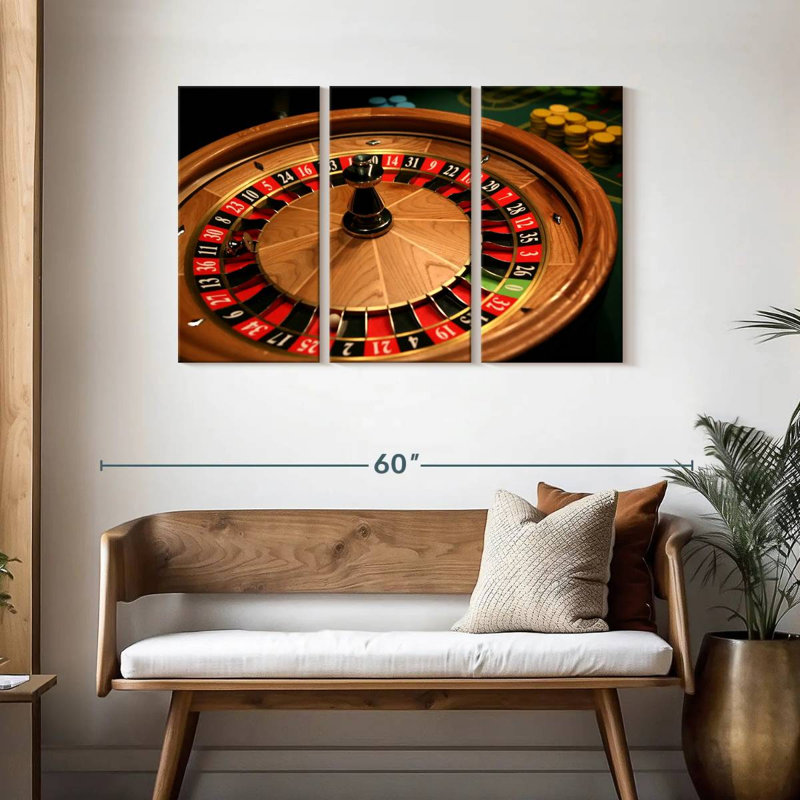 Classic Roulette Table, 28" H x 45" W