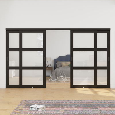 Panneaux en verre givré apprêté 80 po 3 Lite