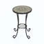 Table d'appoint de patio avec tablette